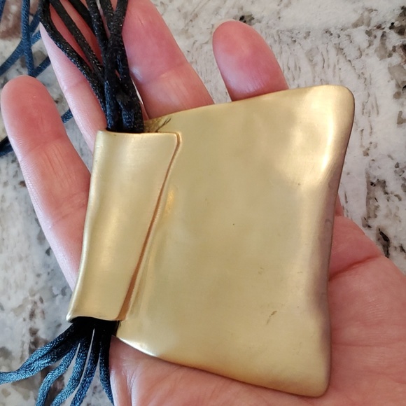 Chico's Black And Gold Corded Necklace - Picture 8 of 9